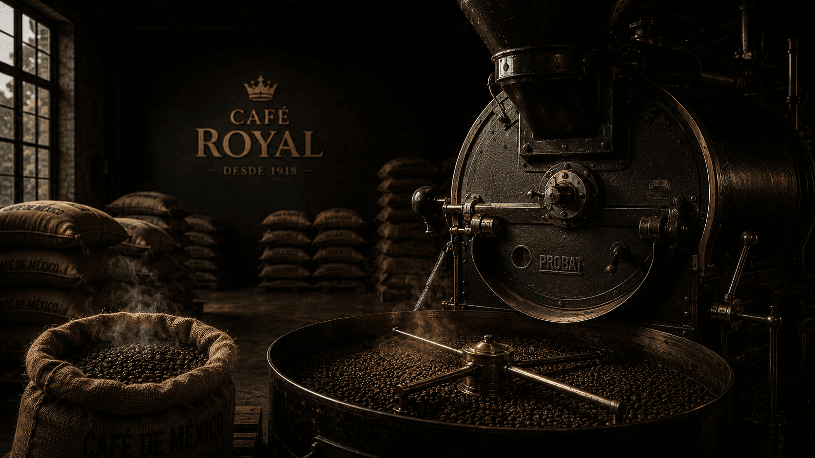 Tostador de café para servicio a empresas