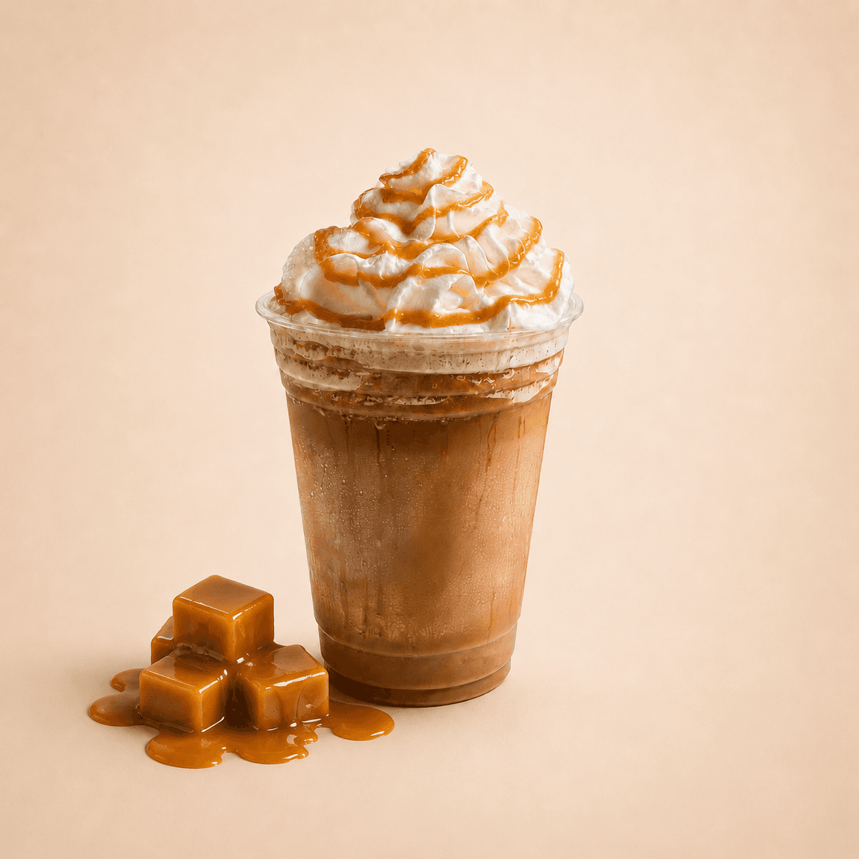Coffee & caramel frappé