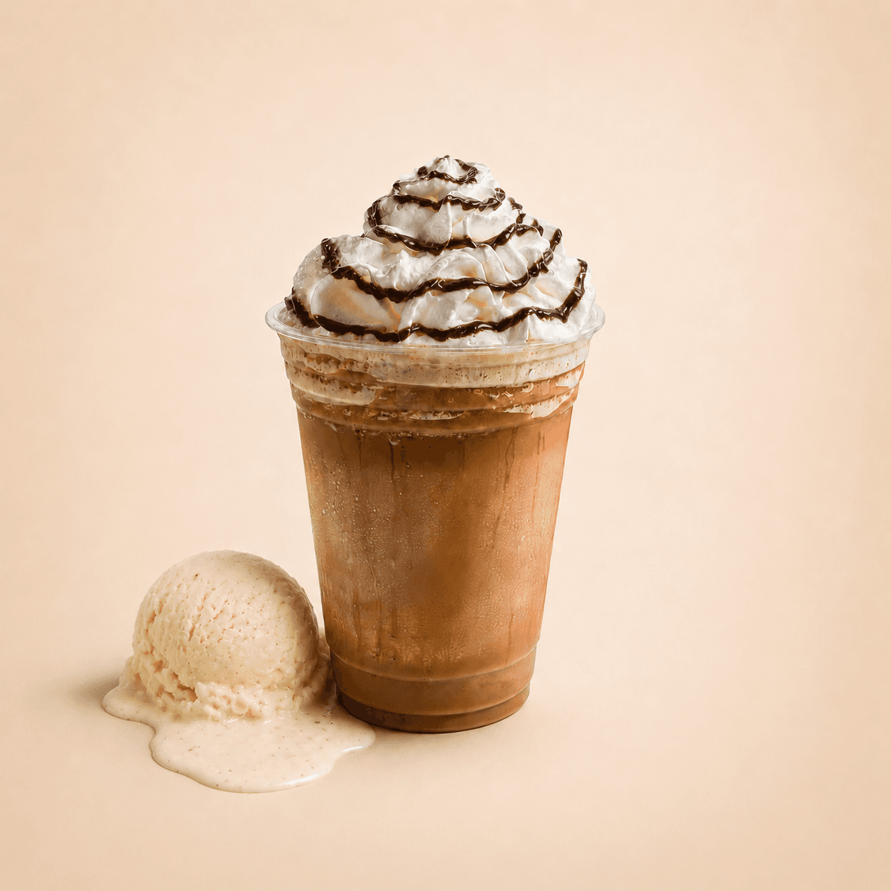 Vanilla ice cream & coffee frappé